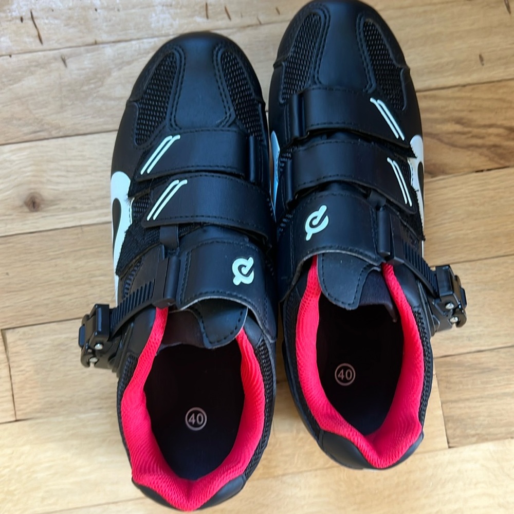 Peloton Black and White Athletic Shoes